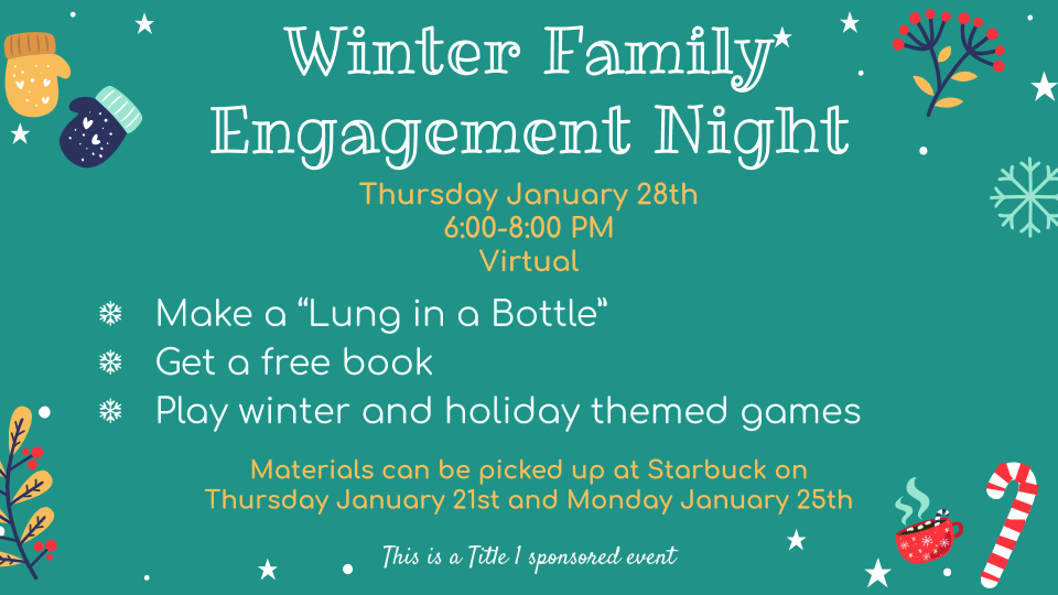 Winter Family Engagement Poster