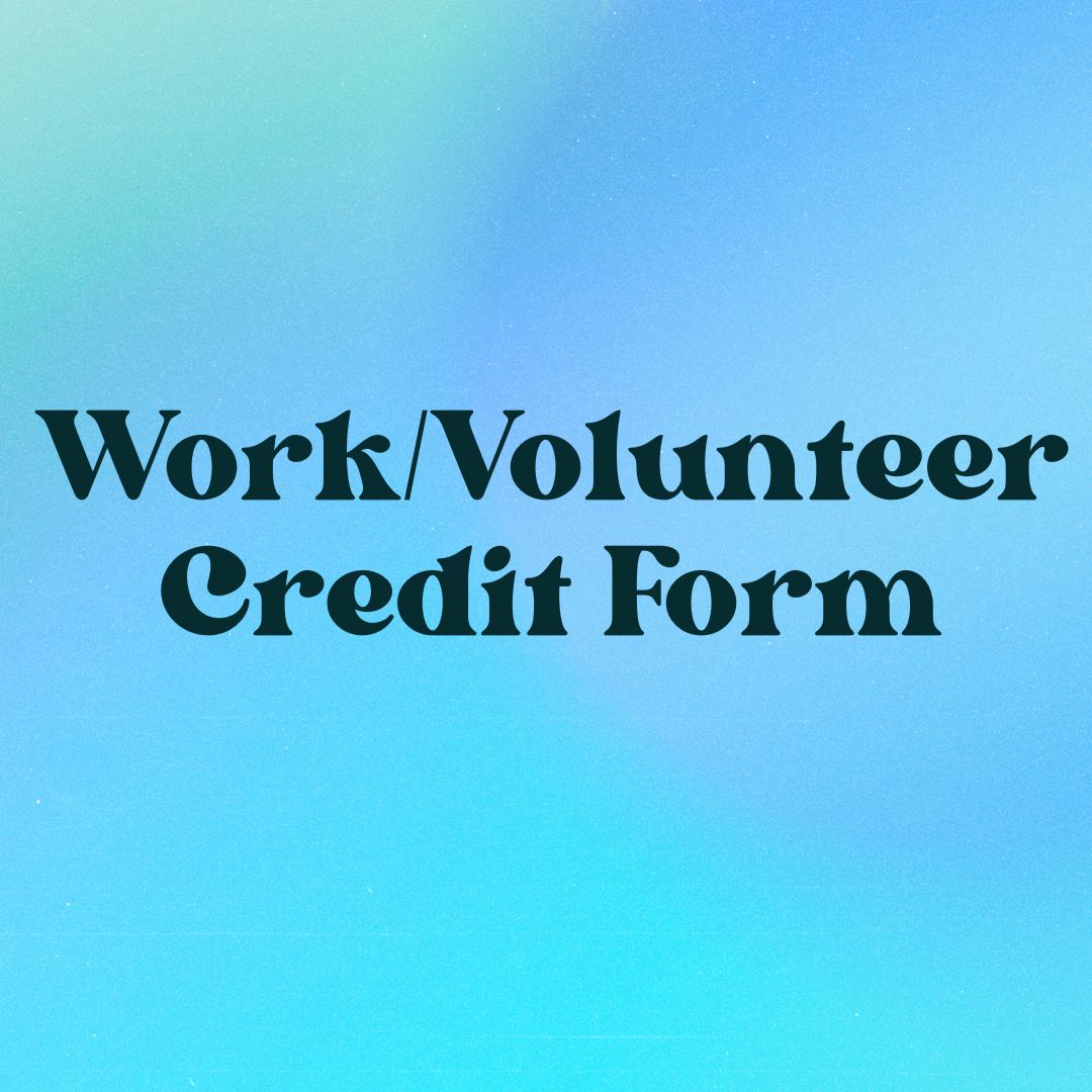 work volunteer credit
